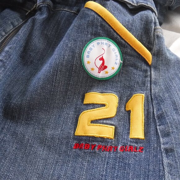 Baby Phat Car Racing jean dress size US X-Large - Picture 7 of 12